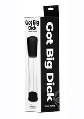 PowerBullet Got Big Dick Automatic Penis Pump - Black/Clear
