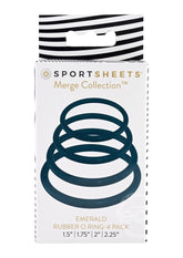 Rubber O-Ring Assorted Sizes (4 pack) - Emerald