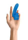Gender X Flick It Rechargeable Flicking Dual Stimulation Silicone Finger Vibrator Blue