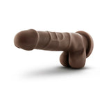 Dr. Skin Basic 7 Realistic 7.75 in. Dildo with Balls & Suction Cup Brown