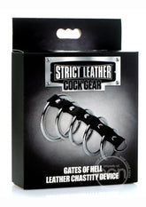 Cock Gear Gates of Hell Chastity Device - Black/Silver