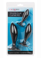 Silicone Anal Curve Kit (3 piece) - Black