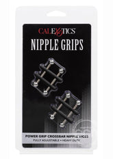 Nipple Grips Power Grip Crossbar Nipple Vices - Black/Silver