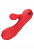 California Dreaming Palisades Passion Rechargeable Silicone Rabbit Vibrator - Red
