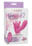 Venus Butterfly Pulsating Venus G Silicone Rechargeable Strap-On With Remote Control - Pink (discontinued)
