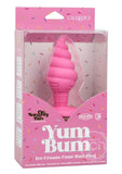 Naughty Bits Yum Bum Ice Cream Cone Silicone Butt Plug - Pink
