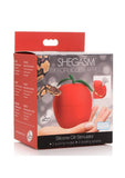Shegasm 6X Forbidden Apple Rechargeable Silicone Clit Stimulator - Red/Green