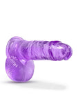 B Yours Plus Rock n' Roll Realistic Dildo with Balls 7.25in - Purple