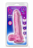 B Yours Plus Ram n' Jam Realistic Dildo with Balls 8in - Pink