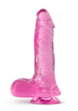 B Yours Plus Ram n' Jam Realistic Dildo with Balls 8in - Pink