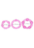 Island Rings Cock Rings (3 piece set) - Pink
