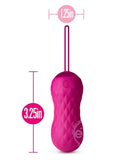 Blush Carina Rechargeable Silicone Vibrating Egg - Velvet Fuchsia