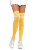 Ribbed Athletic Thigh Highs