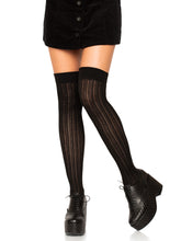 Spandex Rib Knit Over the Knee Socks
