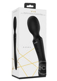 VIVE ENORA Rechargeable Dual-Ended Silicone Pulse-Wave G-Spot & Wand Vibrator Black