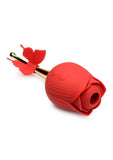 Inmi Bloomgasm Flutter Rose Rechargeable Silicone Sucking Rose with Butterfly Teaser - Red/Gold8714273052117