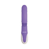 Evolved Thick & Thrust Bunny Rechargeable Thrusting Silicone Rabbit Vibrator Purple