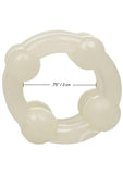 Island Rings Double Stacker Cock Rings (2 piece set) - Glow in The Dark