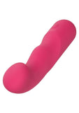 Liquid Silicone Pixies Curvy Rechargeable Vibrator - Pink