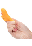 Neon Vibes The Pleasure Vibe Rechargeable Silicone Finger Vibrator - Orange