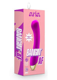 Aria Bangin' AF Rechargeable Silicone G-Spot Vibrator Purple