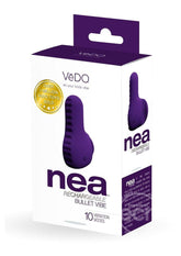 VeDO Nea Rechargeable Silicone Bullet Vibrator - Deep Purple2