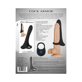 Zero Tolerance Cock Armor Rechargeable Vibrating Silicone Cock Sheath Black