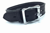 GARMENT LEATHER COLLAR WITH LOCKING BUCKLE