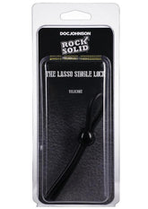 Rock Solid The Lasso Single Lock Adjustable Silicone Cock Tie -Black