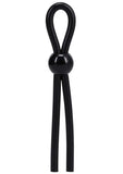 Rock Solid The Lasso Single Lock Adjustable Silicone Cock Tie -Black