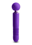 Revel Fae Rechargeable Silicone Vibrator with Clitoral Stimulator - Purple(discontinued)
