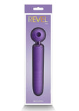 Revel Fae Rechargeable Silicone Vibrator with Clitoral Stimulator - Purple