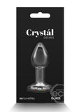 Crystal Desires Rainbow Gem Glass Anal Plugs - Small