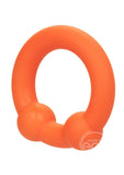 Alpha Liquid Silicone Dual Ball Ring - Orange