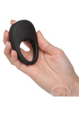 Couples's Enhancers Silicone Rechargeable Pleasure Ring - Black