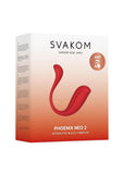Svakom Phoenix Neo 2 Interactive Rechargeable Silicone Bullet Vibrator with Remote Control