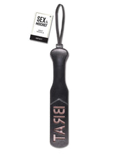 Sex & Mischief Brat Paddle - Black/Rose Gold