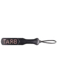Sex & Mischief Brat Paddle - Black/Rose Gold