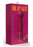 Blush Oh My Gem Classy Rechargeable Warming Silicone G-Spot Vibrator Garnet Red