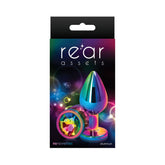 Rear Assets Metal Anal Plug Medium Multicolor/Rainbow
