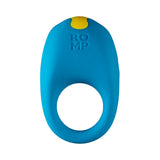 ROMP Juke Rechargeable Silicone Vibrating Penis Ring Light Blue