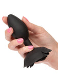 Forbidden Rose Silicone Anal Plug - Large - Black