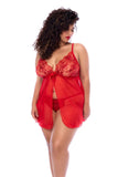 Surreal Ruby Passion Babydoll PlusX
