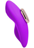 In a Bag Silicone Rechargeable Magnetic Panty Vibe with Remote - Purple