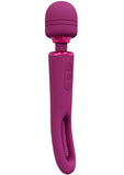 Vive Kiku Rechargeable Double Ended Wand with G-Spot Stimulator - Pink