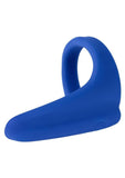 Admiral Liquid Rechargeable Silicone Vibrating Perineum Massager & Cock Ring - Blue