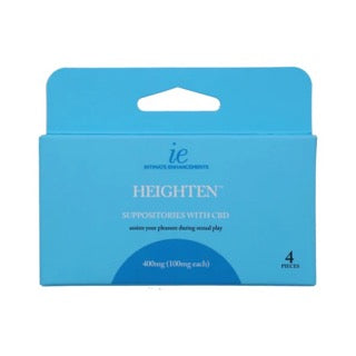 Doc Johnson Heighten Suppositories with CBD 400mg (100mg/ea) 4 pcs