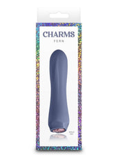 Charms Fern Rechargeable Silicone Mini Vibrator - Gray