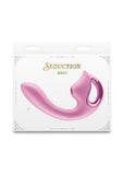 Seduction Kaia Rechargeable Silicone Dual Vibrator with Air Pulse Clitoral Stimulator - Pink (DISCONTINUED)