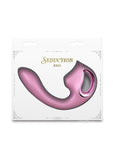 Seduction Kaia Rechargeable Silicone Dual Vibrator with Air Pulse Clitoral Stimulator - Pink